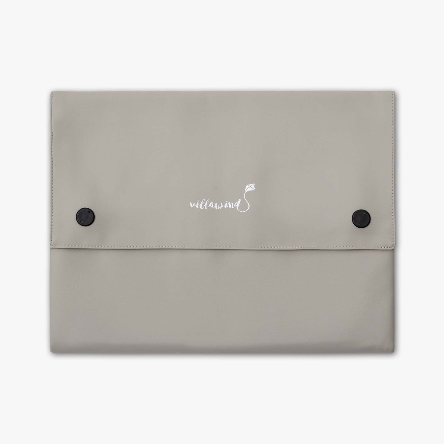 Villawind Wickeltasche faltbar für unterwegs in mausgrau